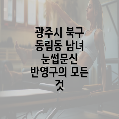 광주시 북구 동림동 남녀 눈썹문신 반영구의 모든 것