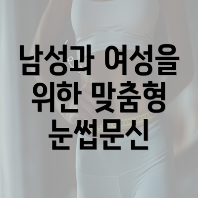 남성과 여성을 위한 맞춤형 눈썹문신