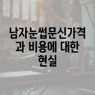 남자눈썹문신가격과 비용에 대한 현실