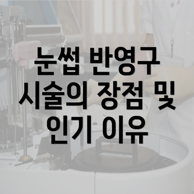 눈썹 반영구 시술의 장점 및 인기 이유