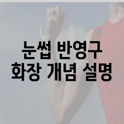 눈썹 반영구 화장 개념 설명