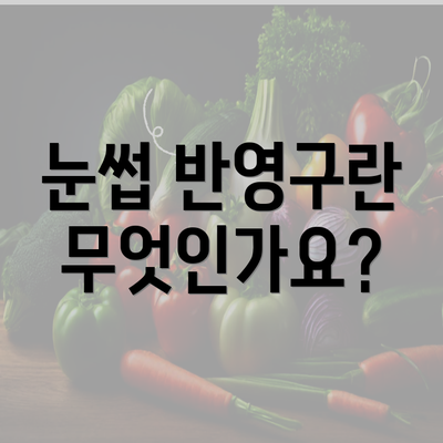 눈썹 반영구란 무엇인가요?