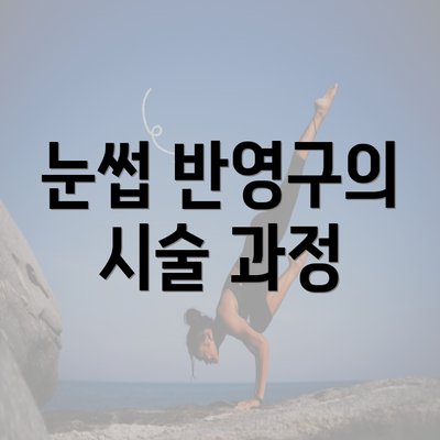 눈썹 반영구의 시술 과정