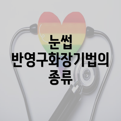 눈썹 반영구화장기법의 종류