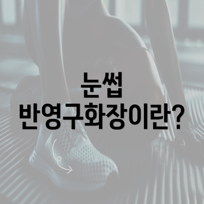 눈썹 반영구화장이란?