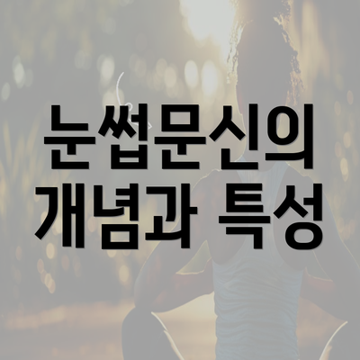 눈썹문신의 개념과 특성