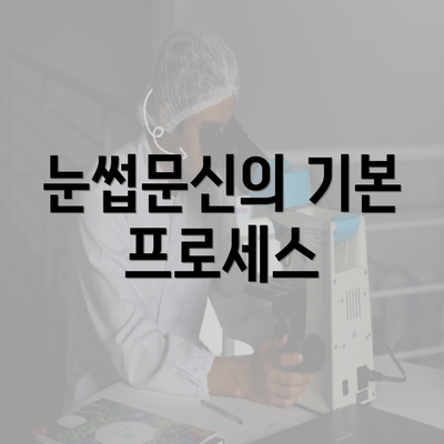 눈썹문신의 기본 프로세스