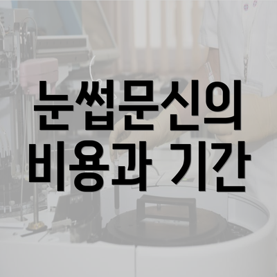 눈썹문신의 비용과 기간