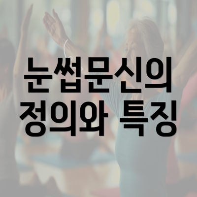 눈썹문신의 정의와 특징