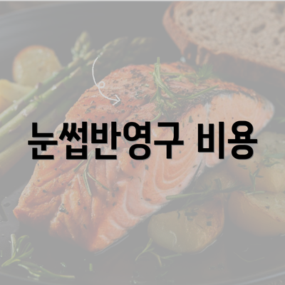 눈썹반영구 비용