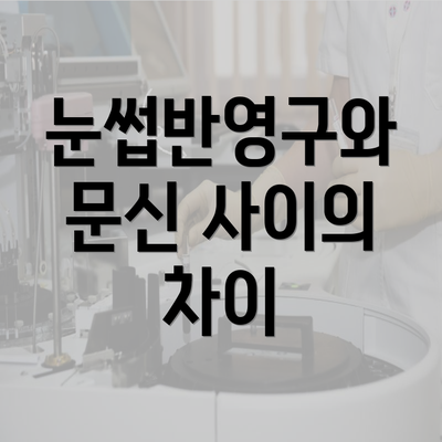 눈썹반영구와 문신 사이의 차이