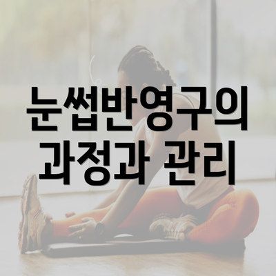 눈썹반영구의 과정과 관리