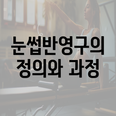 눈썹반영구의 정의와 과정