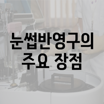 눈썹반영구의 주요 장점