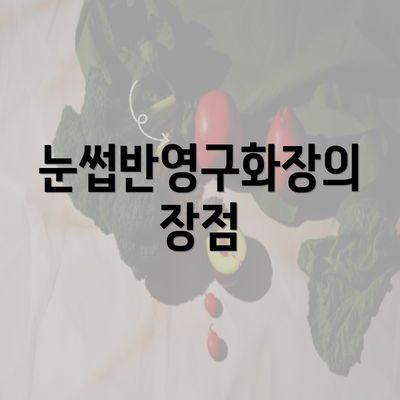 눈썹반영구화장의 장점