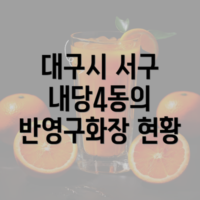 대구시 서구 내당4동의 반영구화장 현황