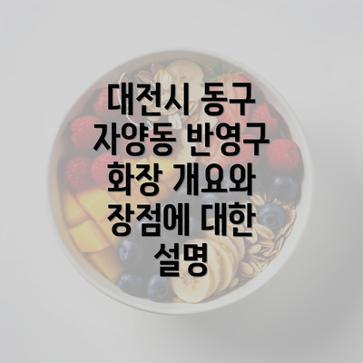 대전시 동구 자양동 반영구 화장 개요와 장점에 대한 설명