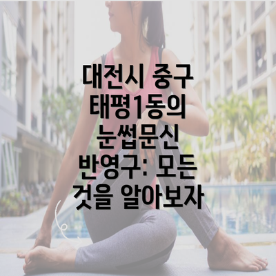 대전시 중구 태평1동의 눈썹문신 반영구: 모든 것을 알아보자