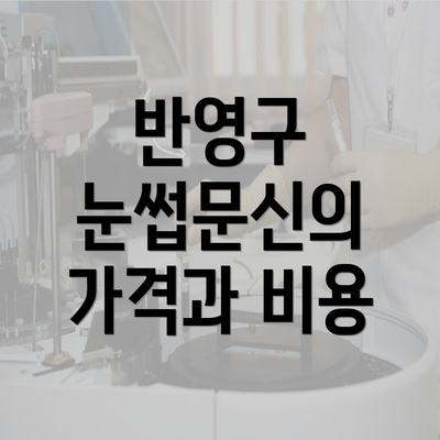 반영구 눈썹문신의 가격과 비용