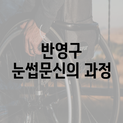 반영구 눈썹문신의 과정