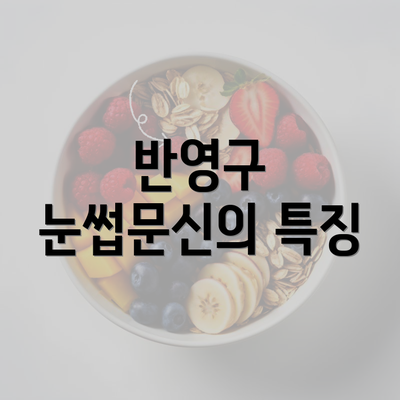 반영구 눈썹문신의 특징