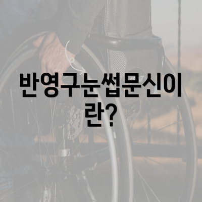 반영구눈썹문신이란?