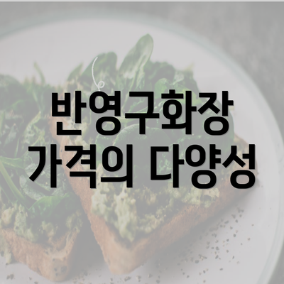 반영구화장 가격의 다양성