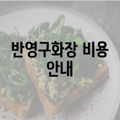 반영구화장 비용 안내