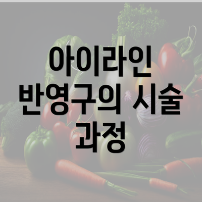 아이라인 반영구의 시술 과정