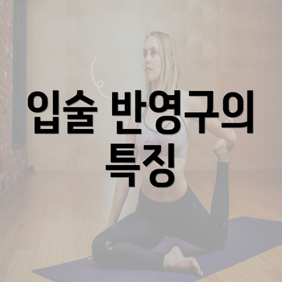 입술 반영구의 특징