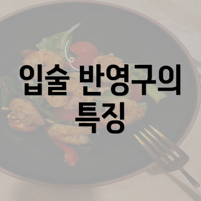 입술 반영구의 특징