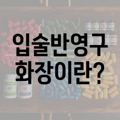 입술반영구 화장이란?