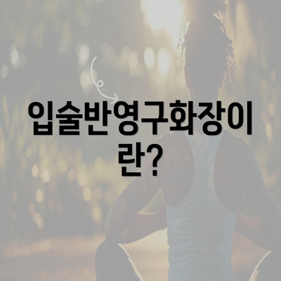 입술반영구화장이란?