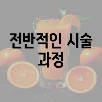 전반적인 시술 과정