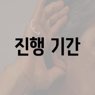 진행 기간