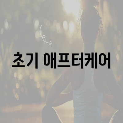 초기 애프터케어