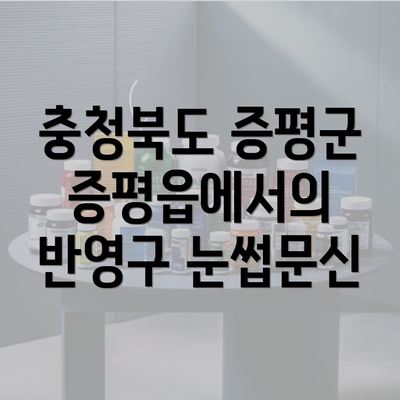 충청북도 증평군 증평읍에서의 반영구 눈썹문신