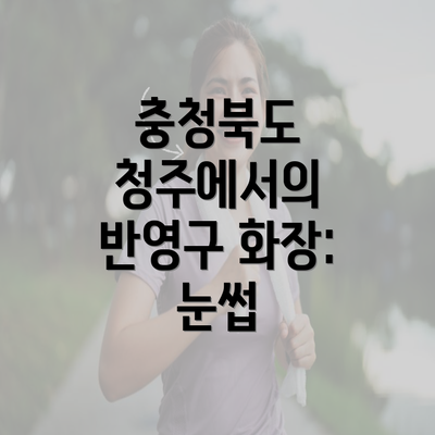 충청북도 청주에서의 반영구 화장: 눈썹