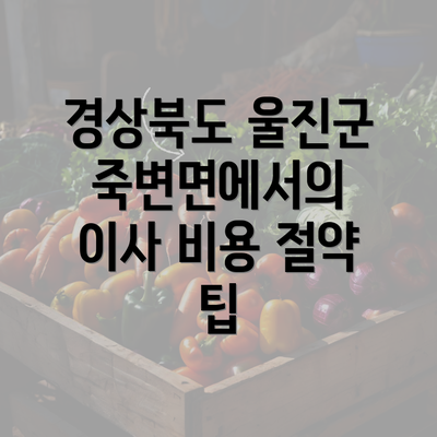 경상북도 울진군 죽변면에서의 이사 비용 절약 팁