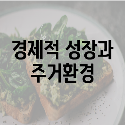 경제적 성장과 주거환경