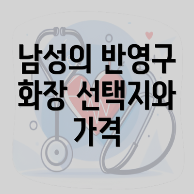 남성의 반영구 화장 선택지와 가격