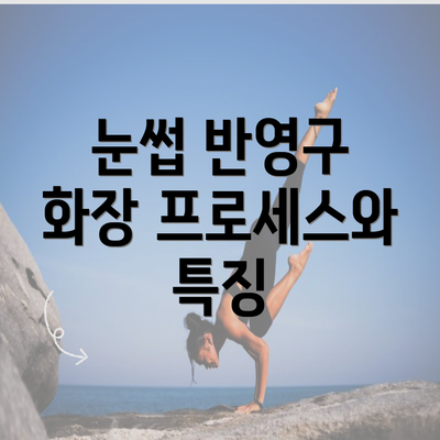 눈썹 반영구 화장 프로세스와 특징