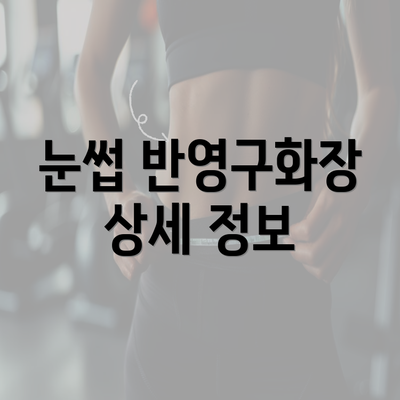 눈썹 반영구화장 상세 정보