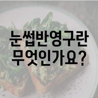 눈썹반영구란 무엇인가요?