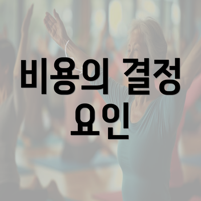 비용의 결정 요인