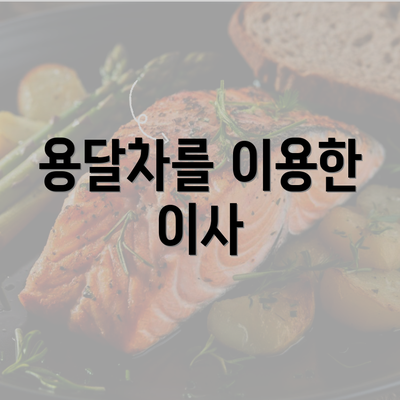 용달차를 이용한 이사