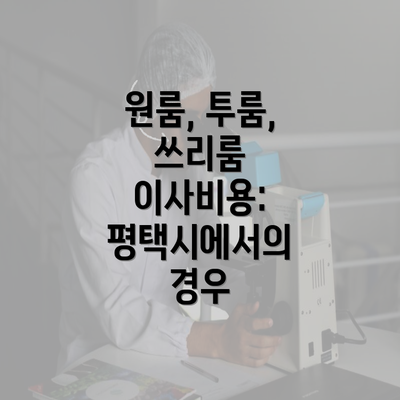 원룸, 투룸, 쓰리룸 이사비용: 평택시에서의 경우