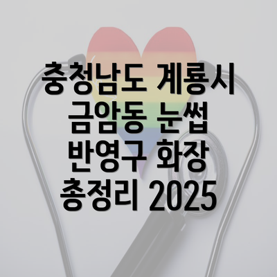 충청남도 계룡시 금암동 눈썹 반영구 화장 총정리 2025