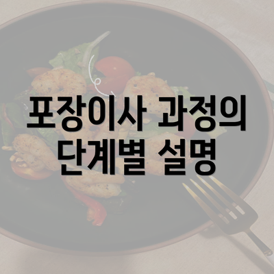 포장이사 과정의 단계별 설명