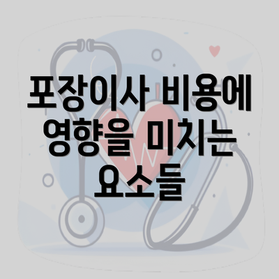 포장이사 비용에 영향을 미치는 요소들